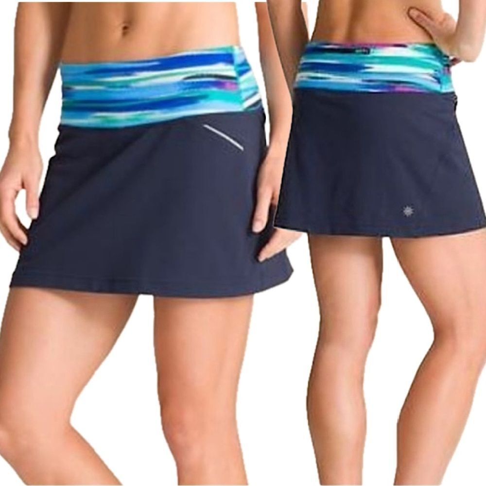 Athleta Cobalt Blue Airbrush Relay Skort Size Large